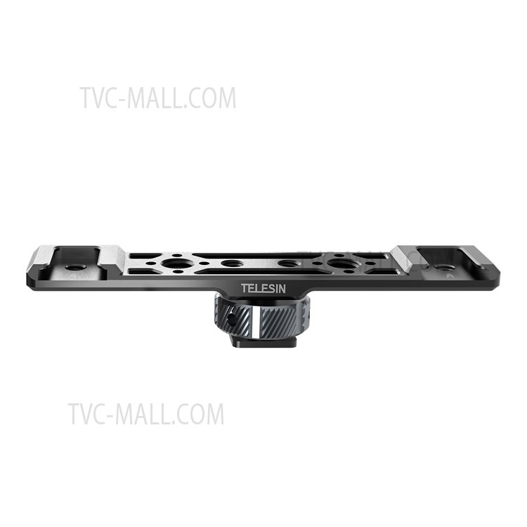 TELESIN TE-CEB-002 Aluminum Alloy Cold Shoe Mounting Adapter Bracket 1/4 3/8 Screw Hole Cold Shoe Extension Bar for GoPro Camera-13