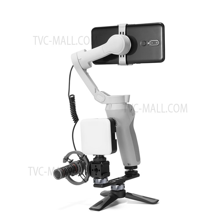 TELESIN TE-CEB-002 Aluminum Alloy Cold Shoe Mounting Adapter Bracket 1/4 3/8 Screw Hole Cold Shoe Extension Bar for GoPro Camera-14