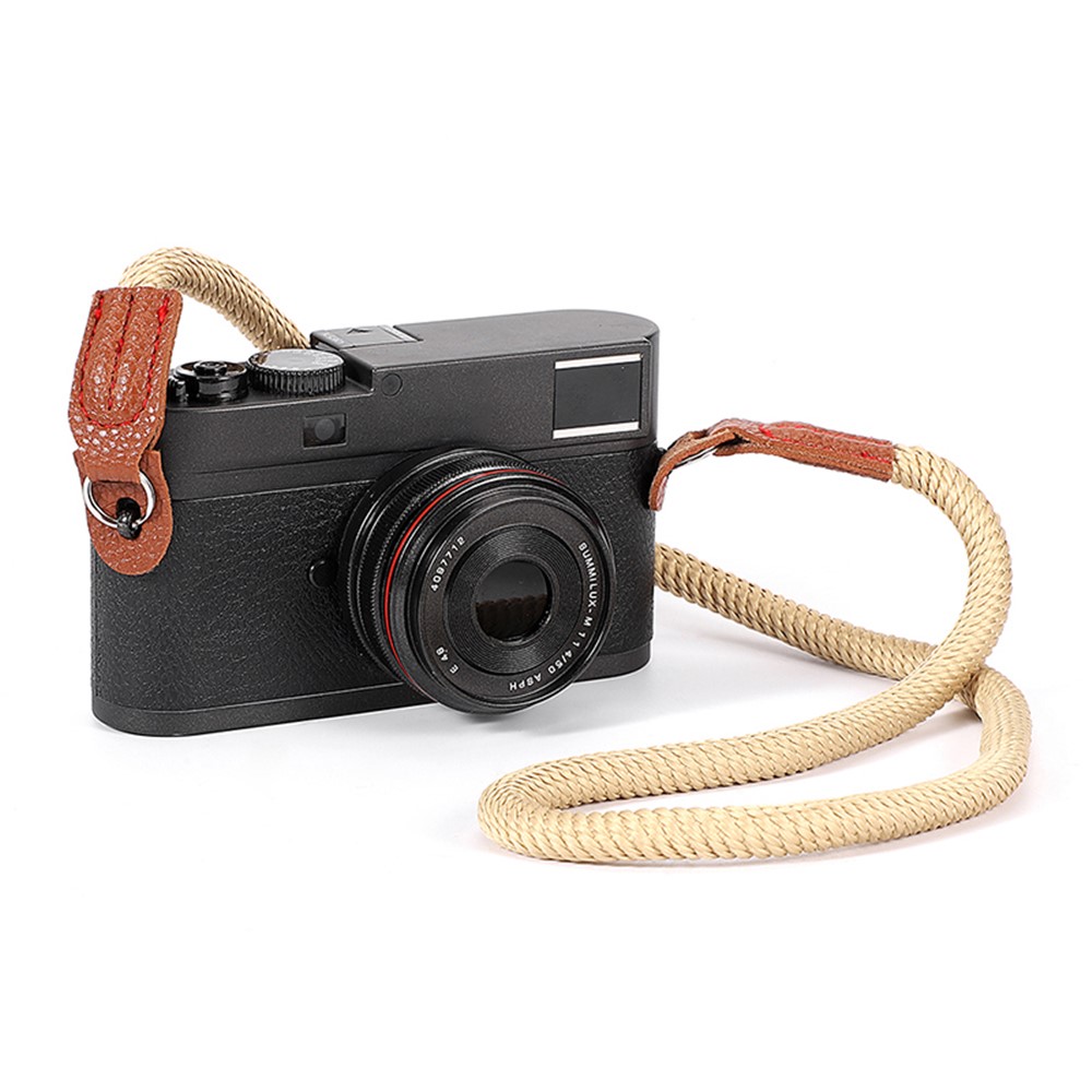 For Sony Leica Camera Wrist Strap Braided Quick Release Hand Strap Shoulder Strap - Khaki-5