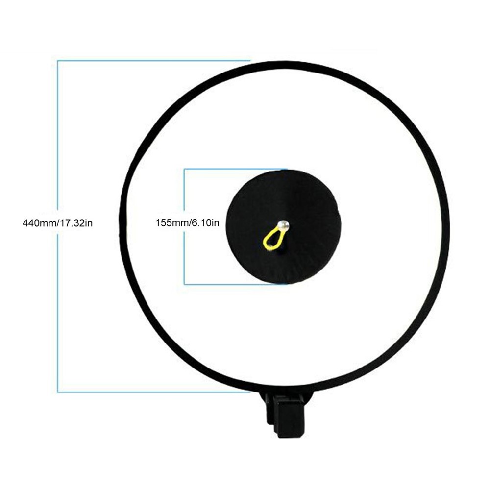 44cm Flash Light Diffuser Conical Ring Softbox Top Soft Light Cover Portrait Shot Fill Lamp-11