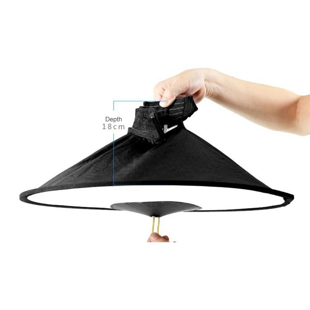 44cm Flash Light Diffuser Conical Ring Softbox Top Soft Light Cover Portrait Shot Fill Lamp-8