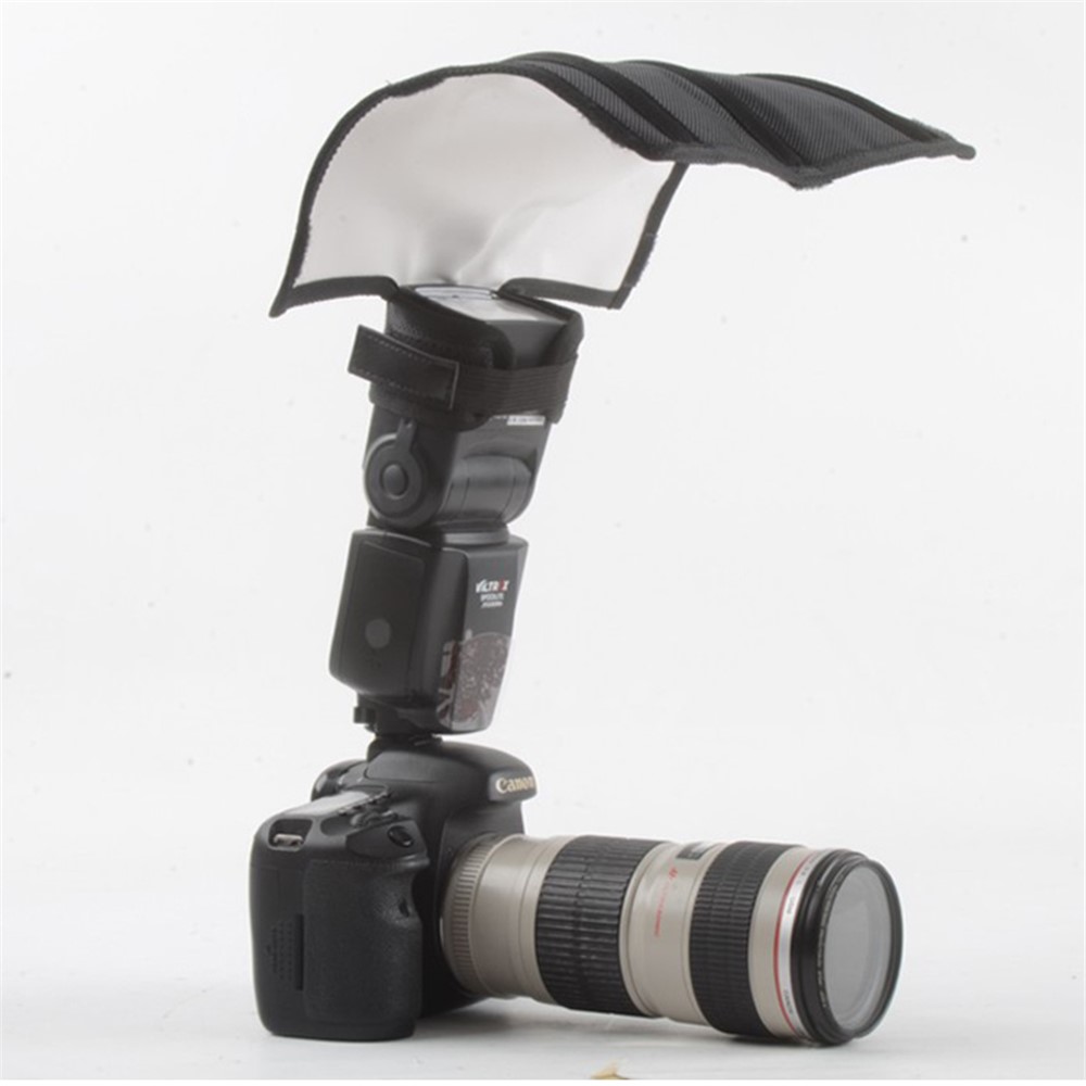 Universal Foldable Flash Reflector Diffuser Speedlite Softbox for Canon Nikon Sony Yongnuo Pentax-8
