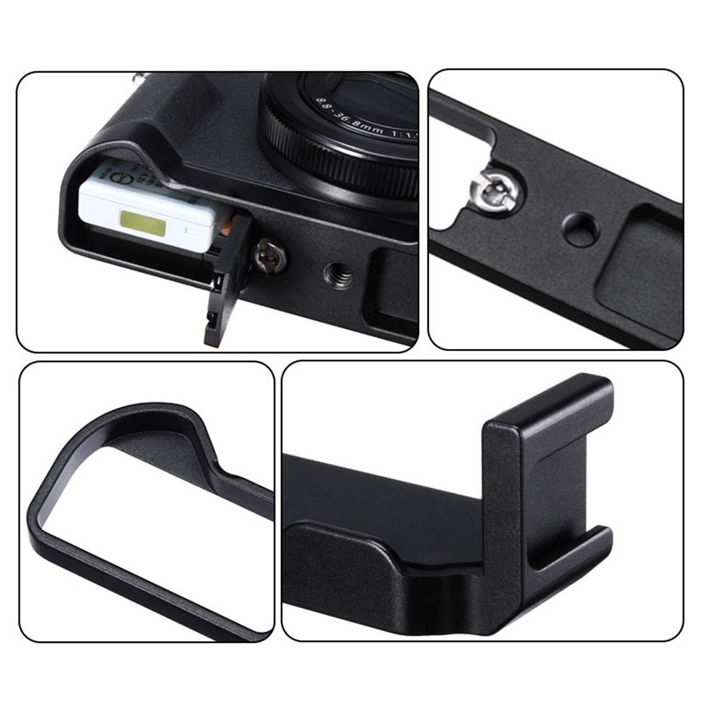UURIG R016 Camera Mount Adapter Vlog Microphone Cold Shoe Expansion Stand for Canon G7X Mark III-5