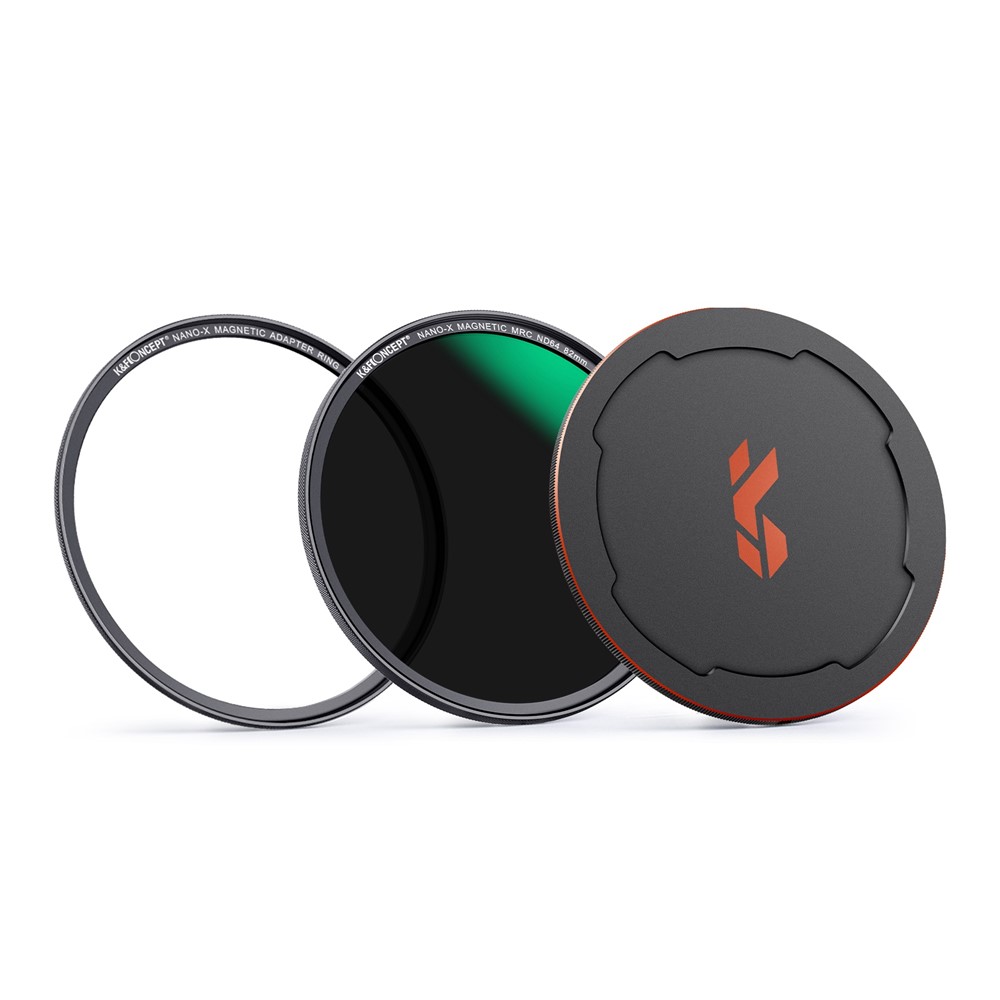 K&F CONCEPT 82mm Magnetic Pluggable ND64 Lens Filter 6-Stop Neutral Density Quick-Release Filter Waterproof Anti-Scratch Multi-Layer Coated Lens Filter-1