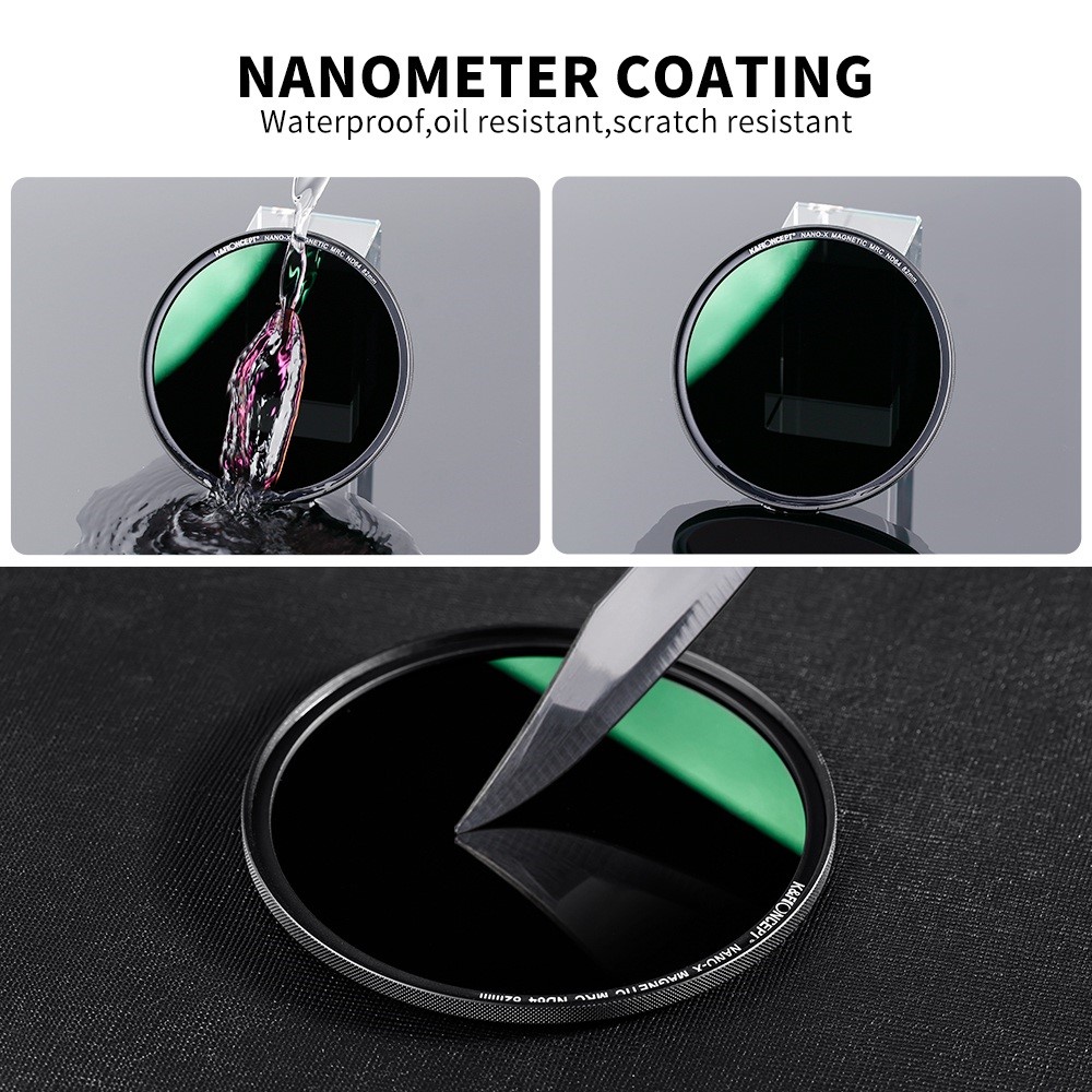 K&F CONCEPT 82mm Magnetic Pluggable ND64 Lens Filter 6-Stop Neutral Density Quick-Release Filter Waterproof Anti-Scratch Multi-Layer Coated Lens Filter-13