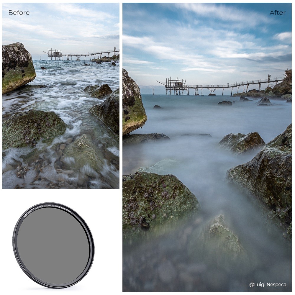 K&F CONCEPT 82mm Magnetic ND8 Lens Filter Anti-Scratch Multi-Layer Coated Filter Waterproof Quick-Release 3-Stop Neutral Density Lens Filter-7