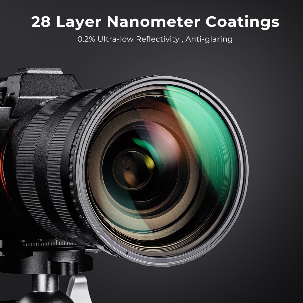 K&F CONCEPT KF01.1135 82mm Variable Fader ND2-ND32 Filter for Camera Lens No X Spot HD Neutral Density Filter with 28-Layer Coating-4