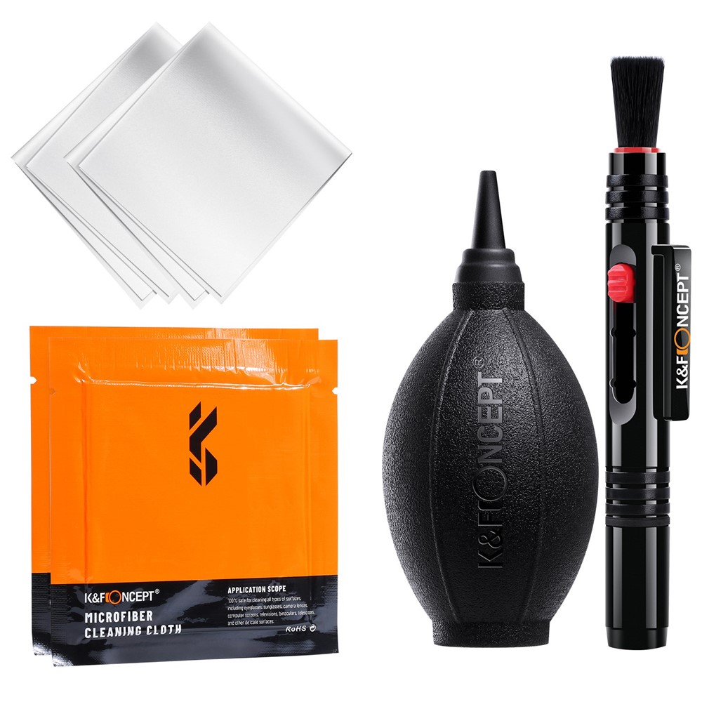 K&F CONCEPT 4Pcs / Set Camera Cleaning Kits Air Blower+Lens Cleaning Pen+Cleaning Cloth for Camera Lenses / Filters / Sensor / Screen-10