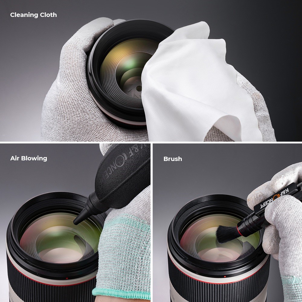 K&F CONCEPT 4Pcs / Set Camera Cleaning Kits Air Blower+Lens Cleaning Pen+Cleaning Cloth for Camera Lenses / Filters / Sensor / Screen-8