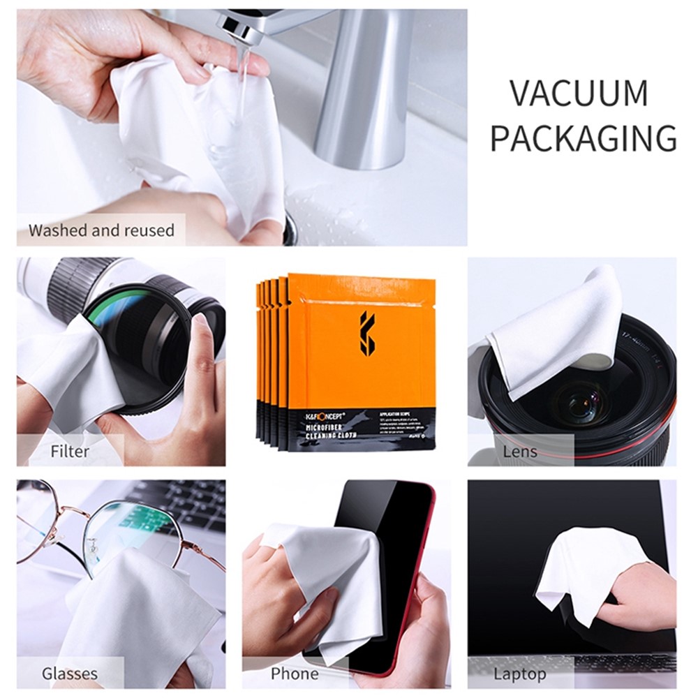 K&F CONCEPT 4-in-1 Camera Cleaning Kits with Air Blower+Cleaning Pen+Cleaning Cloth+Cleaning Liquid for Camera Lenses / Filters / Sensor / Screen-6