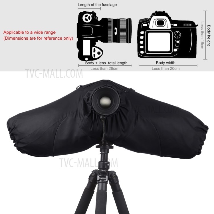 PULUZ Professional Rain Cover Dustproof Waterproof Cover for Canon Nikon Sony DSLR Mirrorless Cameras-3