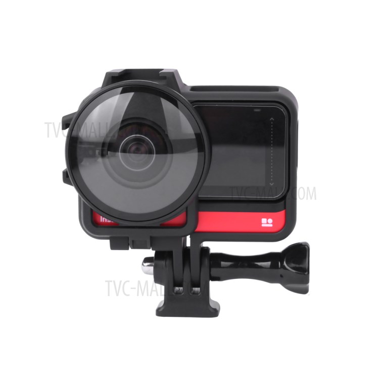 Camera Protective Frame with Cold Boot + 2Pcs Lens Cover for Insta360 ONE R-4