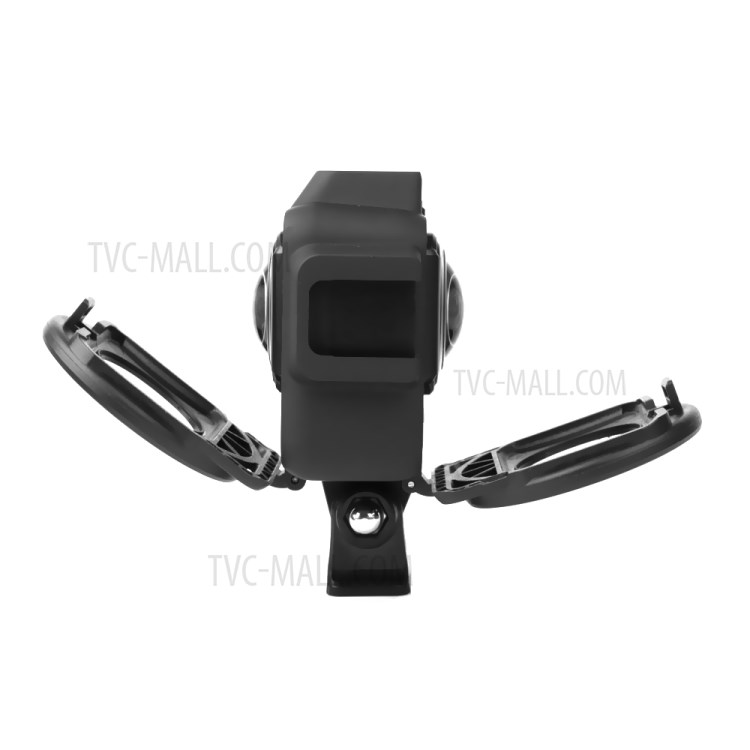 Camera Protective Frame with Cold Boot + 2Pcs Lens Cover for Insta360 ONE R-5