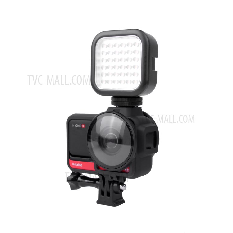 Camera Protective Frame with Cold Boot + 2Pcs Lens Cover for Insta360 ONE R-9