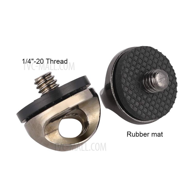 Camera Accessories 1/4" Screw Adapter + Connecting Hook for Shoulder Belt DSLR Camera Case-5