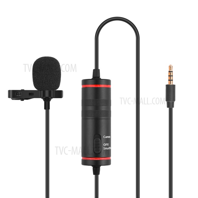 ?3.5mm Audio Video Record Lapel Microphone for Phone Android Mac Vlog Mic for DSLR Camera Camcorder Recorder-3