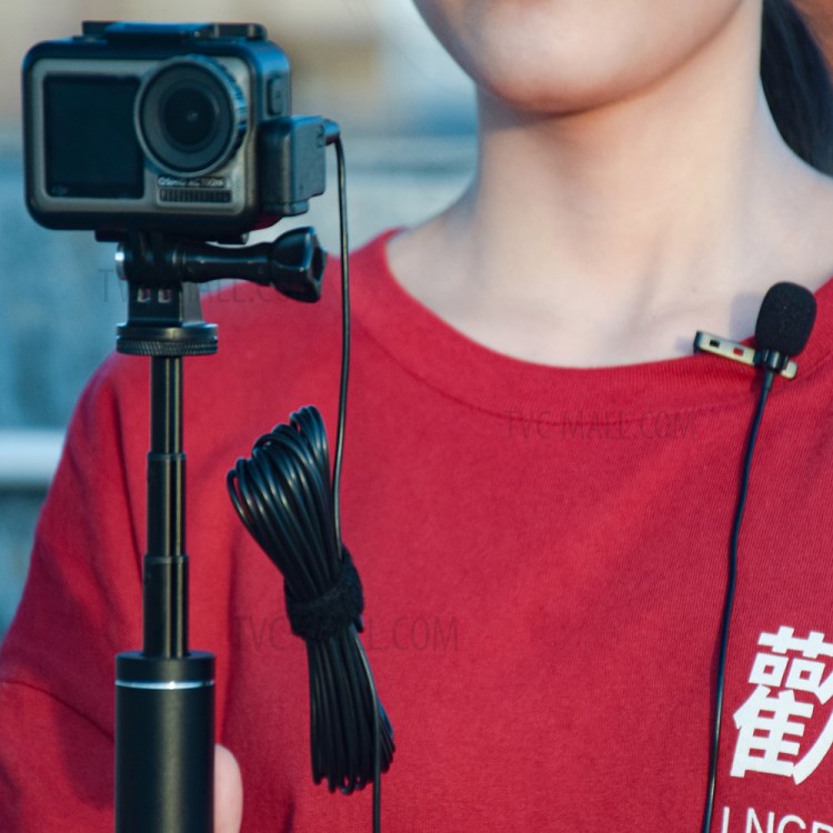 Wholesale 3.5mm Audio Video Record Lapel Microphone for DJI Osmo Action Camera for DSLR Camera Camcorder Recorder from China | TVC-Mall.com