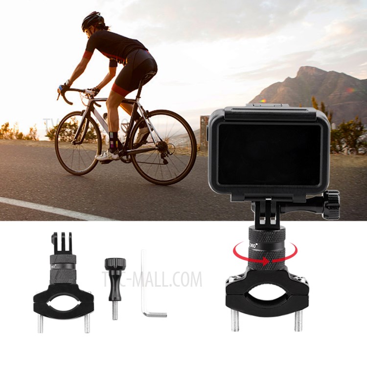 Bicycle Motorcycle Handlebar Aluminum Clip Bracket Holder for Osmo Action/GoPro Hero 5 6 7 8 Sports Camera-10