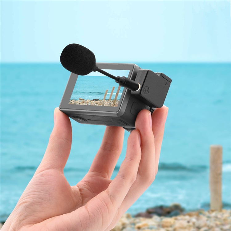 Portable 3.5mm Mini Microphone + Audio Adapter for OSMO ACTION-5