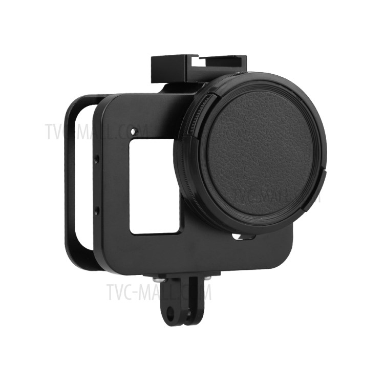 Panoramic Sports Camera External Fill Light Microphone Metal Cage for GoPro Hero 8-3