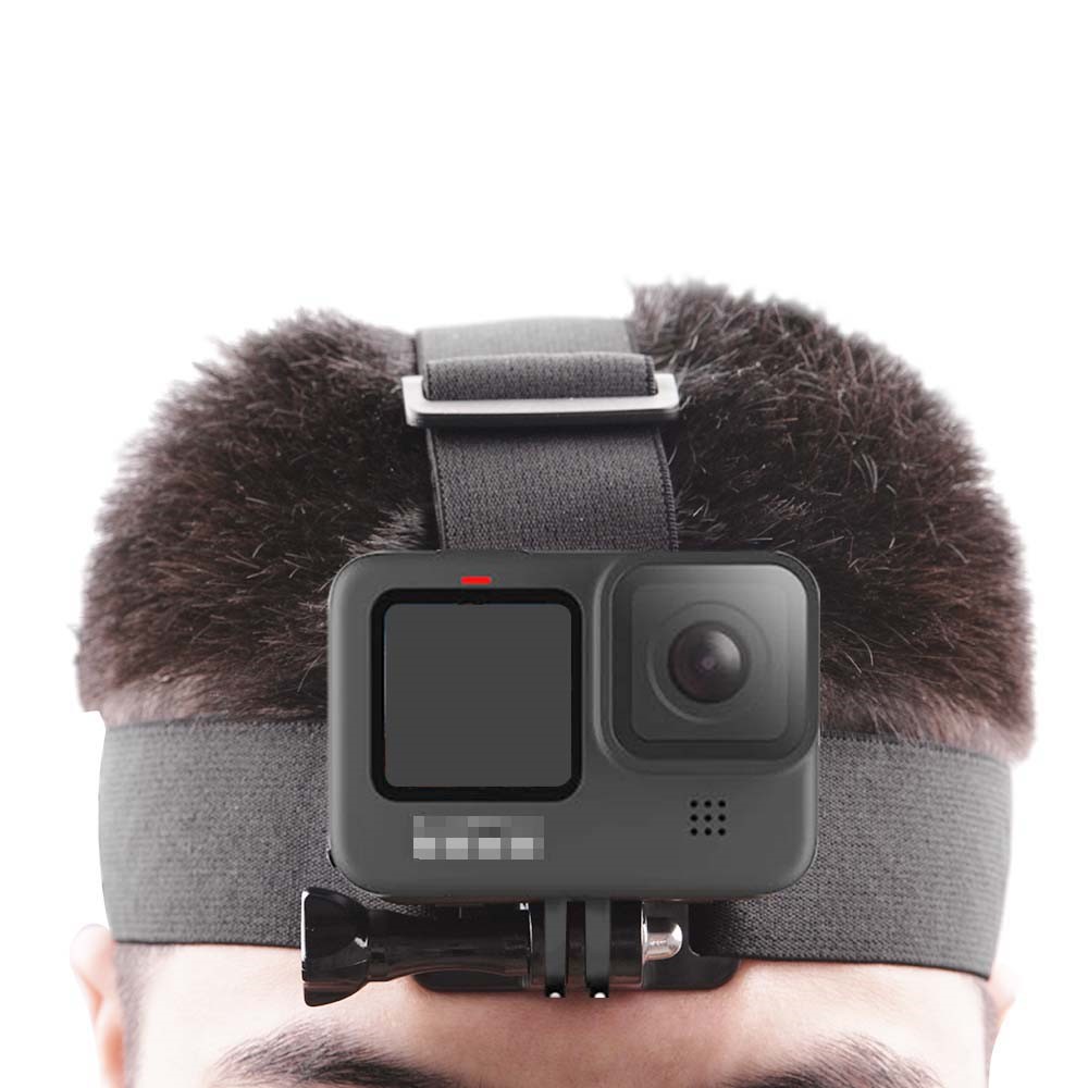 Practical Adjustable Nylon Camera Accessory for GoPro Hero 9 Lightweight Non-slip Sports Photography Outdoor Headband-4