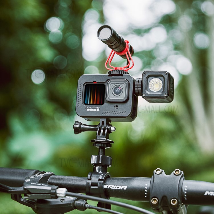 Metal Frame Case Housing with Double Clod Shoe Charging Port for GoPro Hero 9 Black Camera Accessories-3