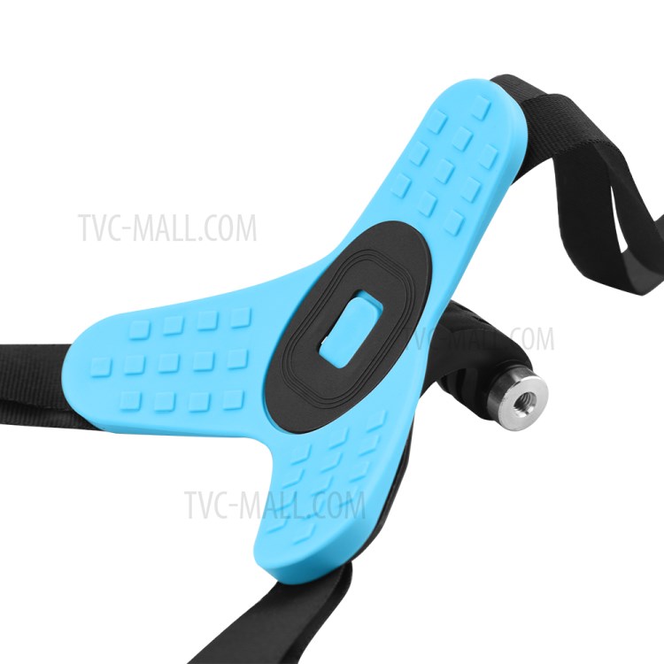 Drive Cycling Bracket Stand Holder Motorcycle Helmet Chin Support Bracket Stable for GoPro 9/8/7/6/5/Osmo Action/Insta360 ONE R Sports Camera Accessory - Blue-6