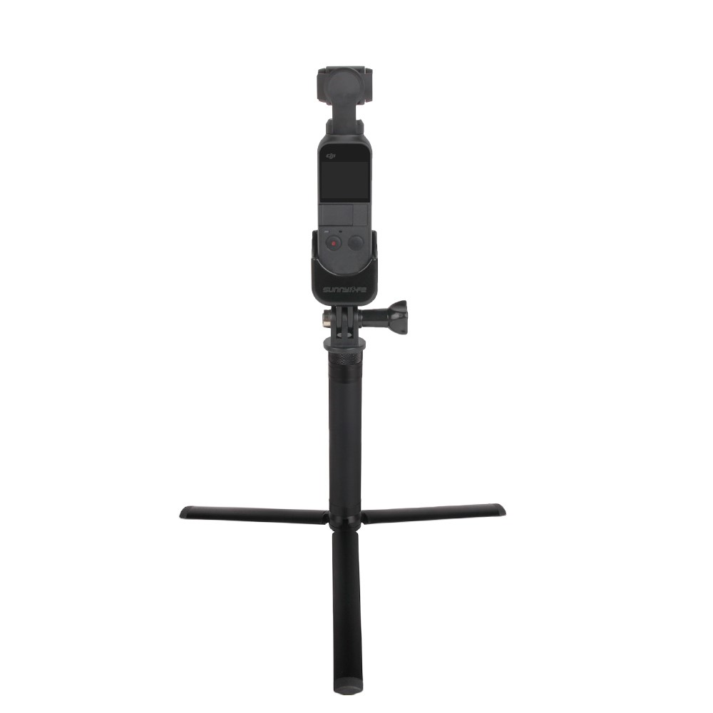 Sports Camera Expansion Bracket Adapter with Handheld Extension Rod and Tripod for DJI Osmo Pocket 2-2