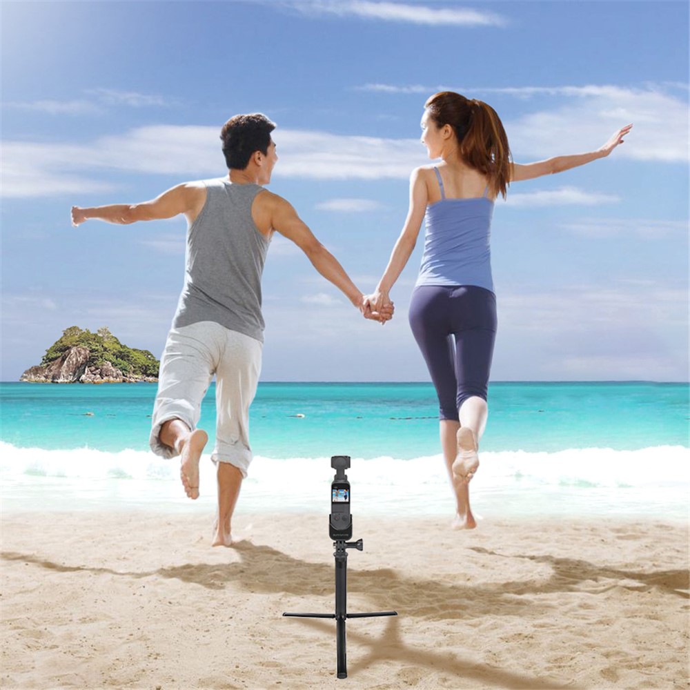 Sports Camera Expansion Bracket Adapter with Handheld Extension Rod and Tripod for DJI Osmo Pocket 2-6
