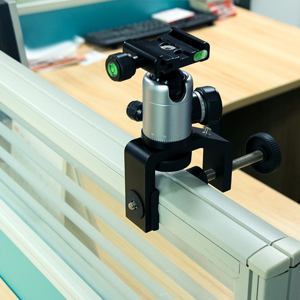 BEXIN C Clamp with 1/4" Screw Adjustable Camera Mount Bracket for Photo Studio Photography DSLR Video Light, Size: L-11