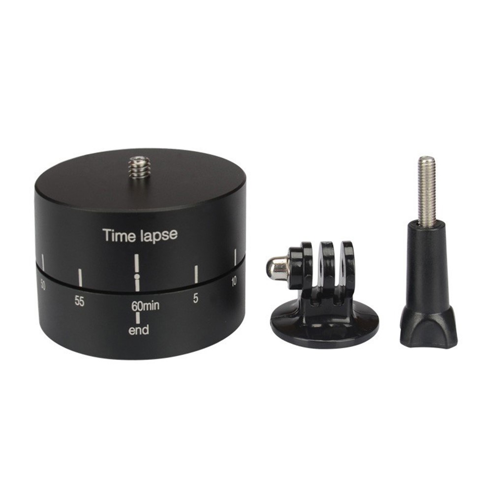 360 Degree Panoramic Rotating Time Lapse Stabilizer Tripod Adapter for Gopro DSLR Camera-5