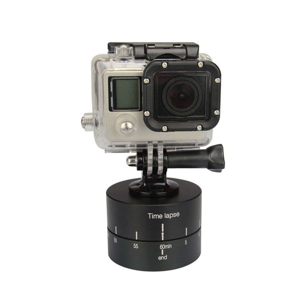 360 Degree Panoramic Rotating Time Lapse Stabilizer Tripod Adapter for Gopro DSLR Camera-7