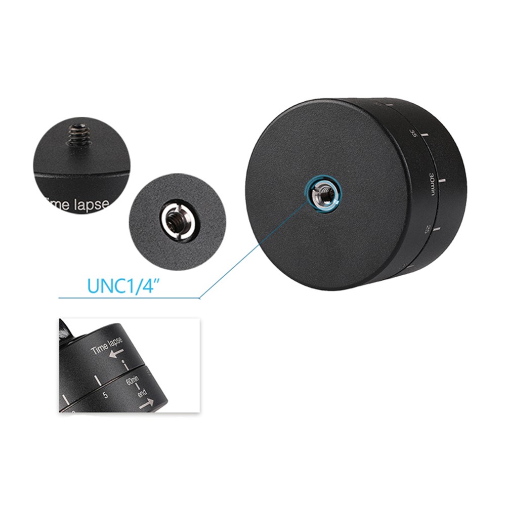 360 Degree Panoramic Rotating Time Lapse Stabilizer Tripod Adapter for Gopro DSLR Camera-9