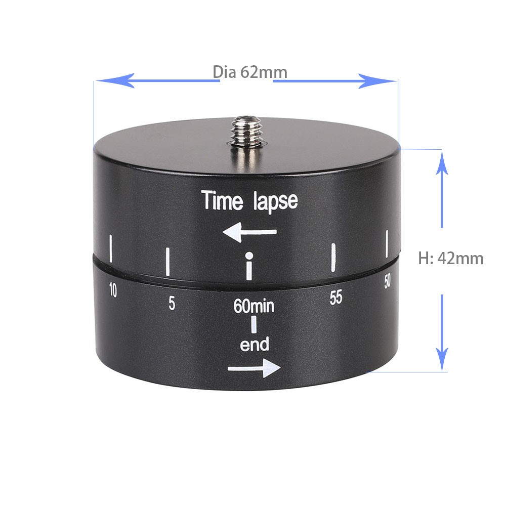 360 Degree Panoramic Rotating ABS Time Lapse Stabilizer Tripod Adapter for Gopro DSLR Camera-3