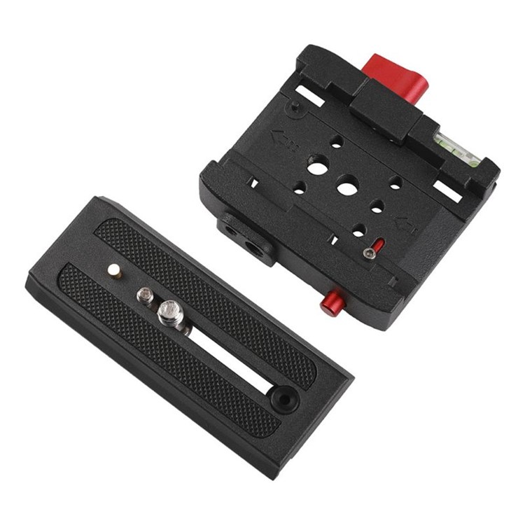 P200 Adattatore Del Supporto Per Piastre di Base Rapido in Lega di Alluminio Per Manfrotto 577 501 500AH 701HDV Q5 Kit di Accessorio Per Treppiedi Fotocamera