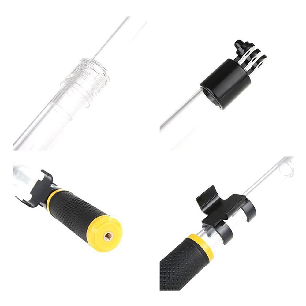 Selfie Stick Floating Pole Transparent Waterproof Retractable Monopod for Gopro Hero 7 6 5 4 SJCAM SJ4000 Xiaomi Yi-7