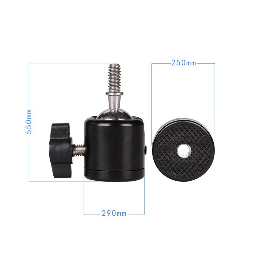 Photography Light Bracket Mini Ball Head 1/4-3/8" Screw Mount for Camera Tripod-5