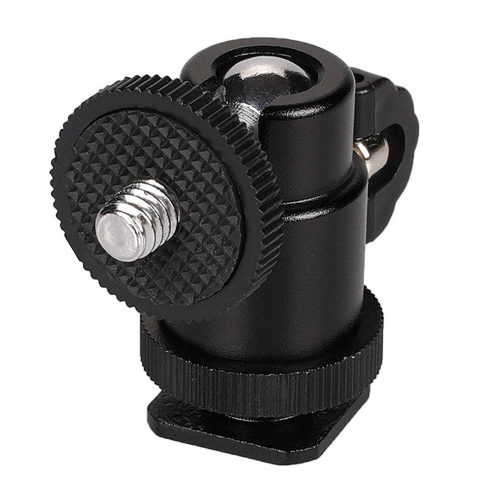 1/4" Screw Mini Hot Shoe Ball Head Flash Bracket Holder Mount for Camera Tripod-8