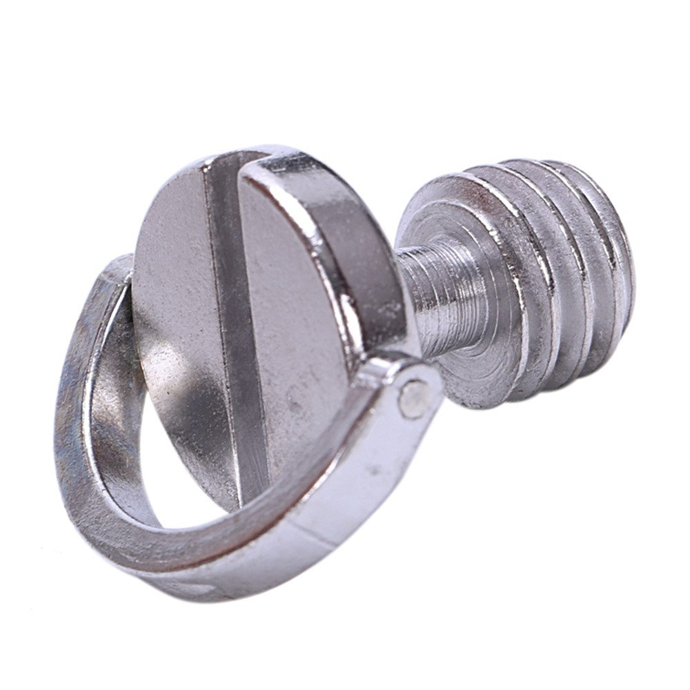 Longer Shaft D-ring Screw 3/8 inch Thread Camera Tripod Quick Release Plate Ballhead Fixing Screw Adapter-2