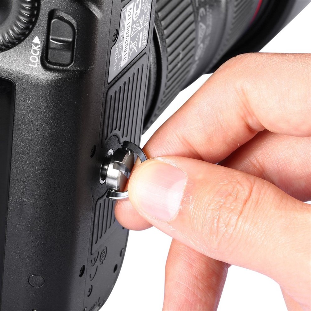 1/4 inch Camera Screw D-Ring Adapter for Tripod Monopod Quick Release Plate Camera Screw-7