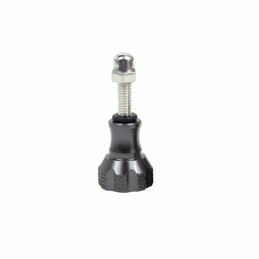 3pcs Aluminum Alloy Long Short Thumb Knob Screws Nut for GoPro Hero Black 8 7 6 5 4 SJcam EKEN YI 4K - Black-3