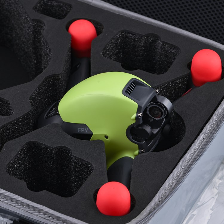 4pcs EWB8432 Motor Protective Cover Cap for DJI FPV Combo Drone Engine Dust-proof Protector - Red-4