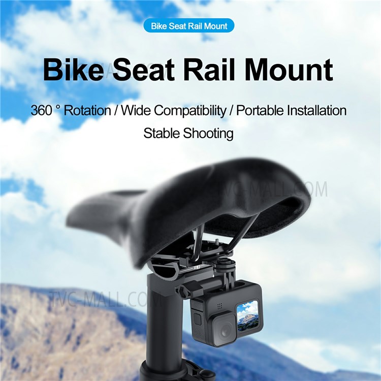 TELESIN TE-CEB-003 Bike Seat Tail 360 Degrees Rotating Camera Holder Expansion Bracket for GoPro Hero/Insta360/DJI Osmo Action Camera-2