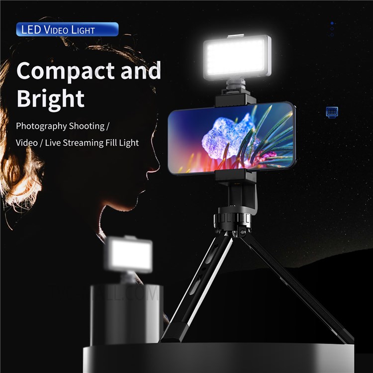 TELESIN TE-BGD-002 Vlog Fill Light LED Mini Video Lighting for GoPro Hero Insta360 Smartphone-2