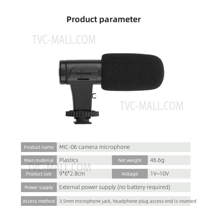 EWB8918 For Camera Mobile Phone Mini Durable High-quality Universal Microphone-7
