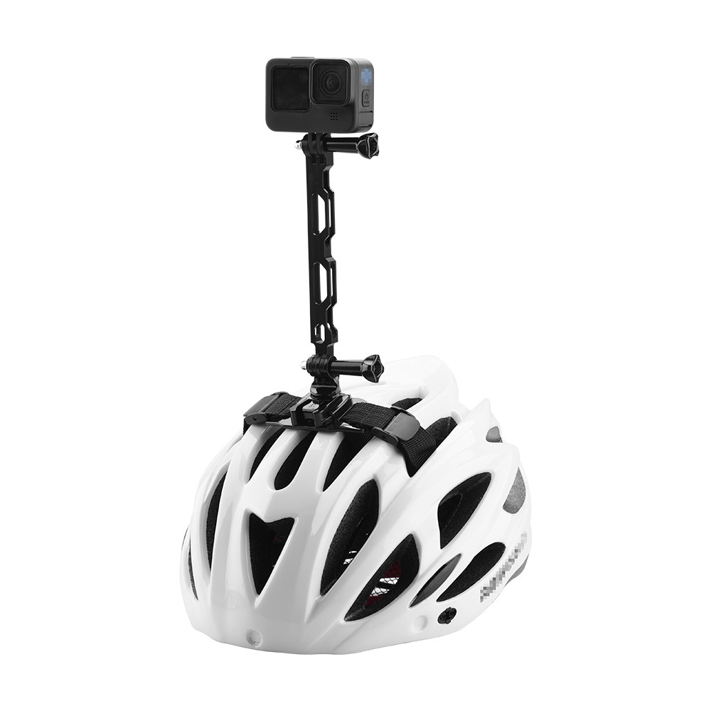 EWB9025+EWB7869+Max3204+EWB7922 Bicycle Helmet Adjustable Headband Mounting Adapter with Extension Arm + Long Screw for GoPro 10/9/8/7/6/5/Osmo Action/Insta360 ONE R-6