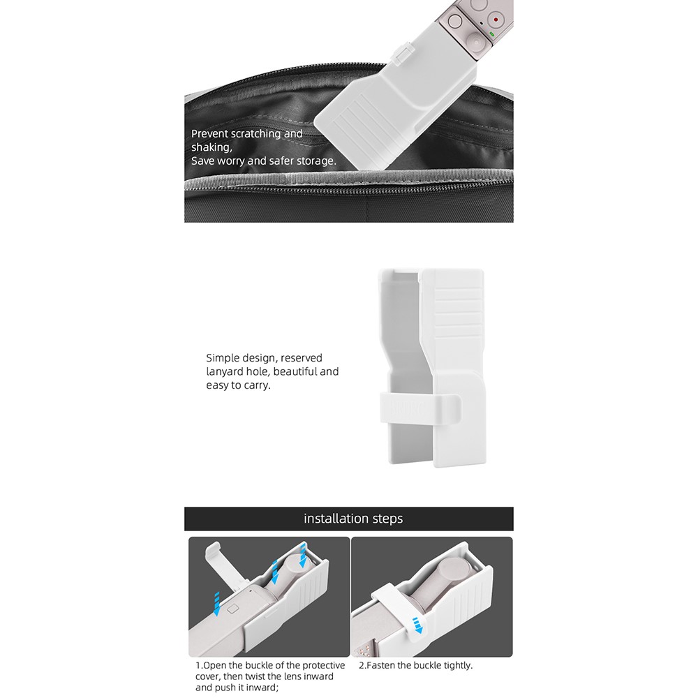 EWB8860 Camera Lens Screen Protection Cover Cap Anti-collision Case for OSMO Pocket 2/Pocket-12