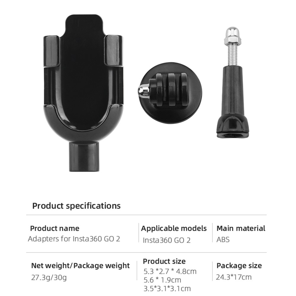 EWB8775 Protection Frame Adapter Shooting Expansion Adapter Set for Insta360 GO 2 Camera-6