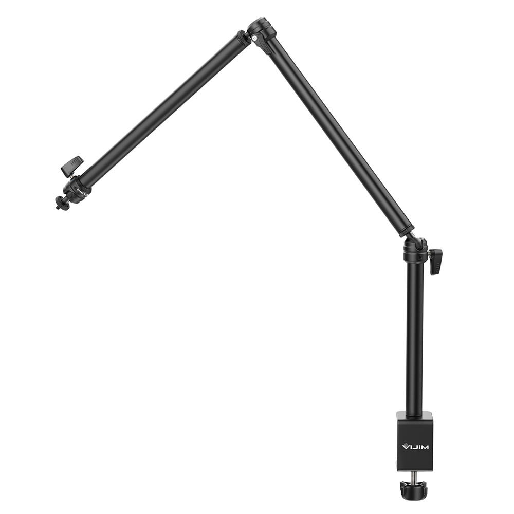 ULANZI VIJIM LS08 3-Stage Rotatable Desktop Phone Stand Live Broadcast Boom Arm Suspension Scissor Mic Holder for Smartphones/Camera/Lighting-13