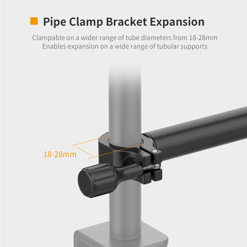 ULANZI VIJIM LS04 Pipe Clamp Bracket Multi-Section Extension Flexible Arm Shooting Equipment Photography Accessories for Live-stream Lighting-7